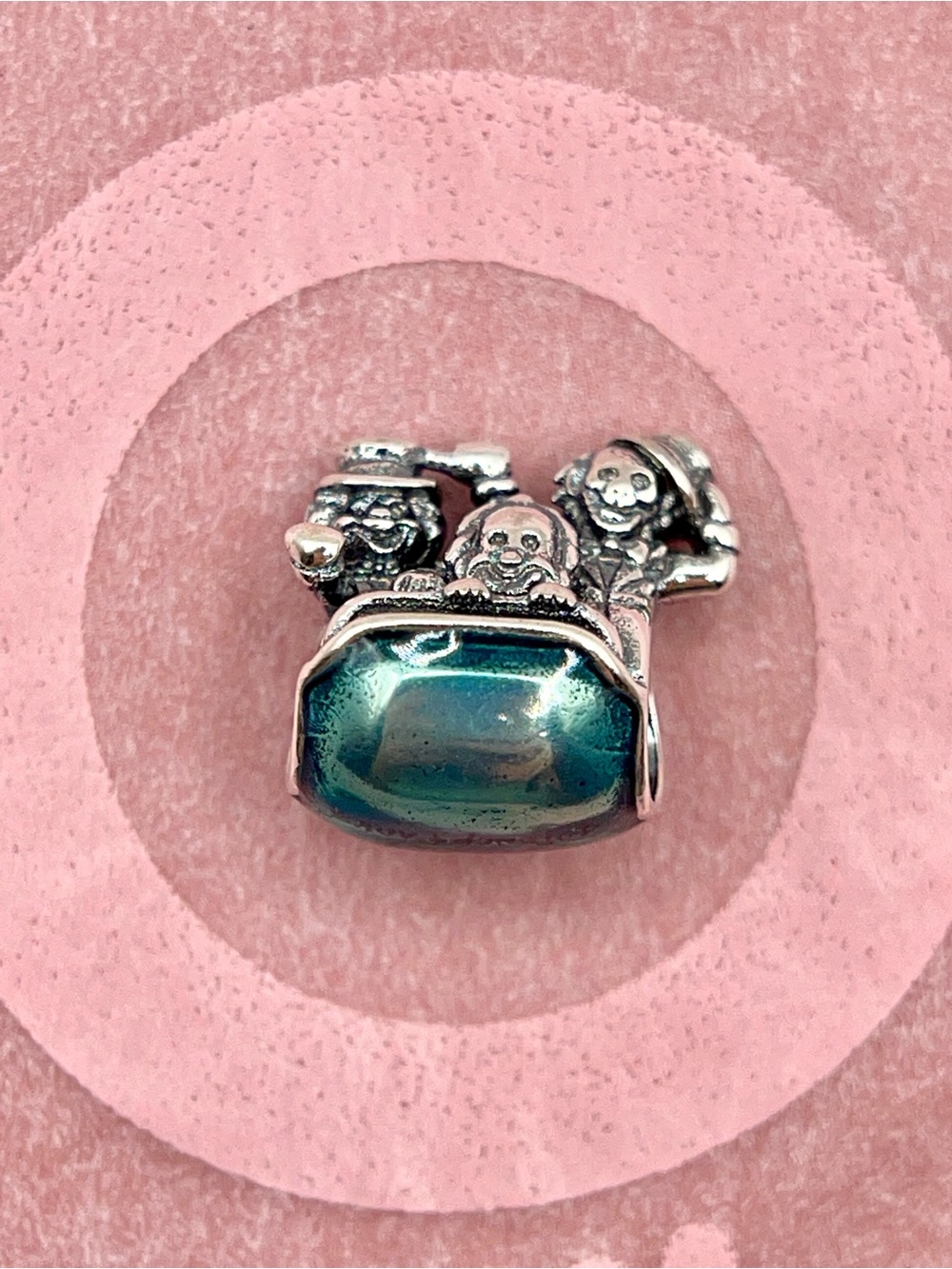 Pandora Disney Parks Haunted Mansion Hitchhiking Ghosts Doom Buggy Teal Charm